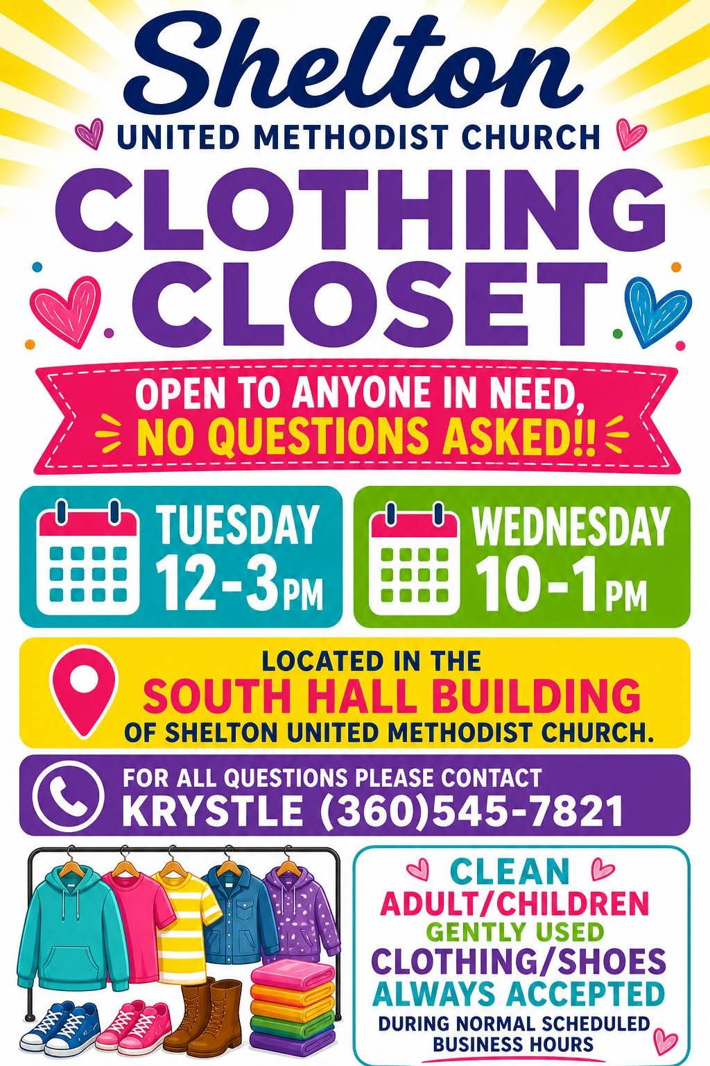 UMC Clothing Closet information